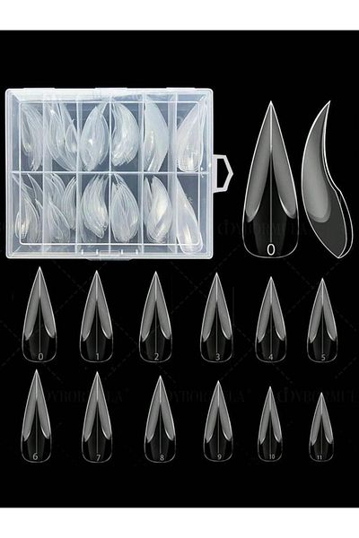 Choice 120pcs 120Pcs 3D Eagle Claw Fake Nails Full Cover Press On Nail Forms Molds Crystal Nail Art Extensi