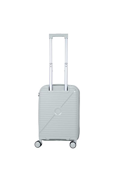 Senator Unisex Expandable Hard Case Carry On Luggage Lightweight PP Fashion Trolley Luggage KH1006 - Silver