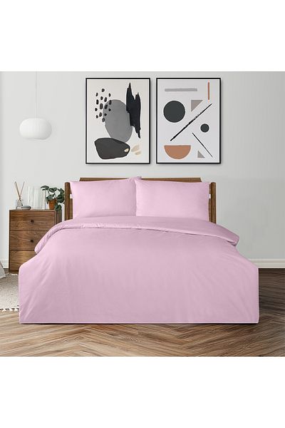 Altınbaşak Freesia King Size Ranforce Duvet Cover Set Lilac (3 Pieces) King Size Duvet Cover Set