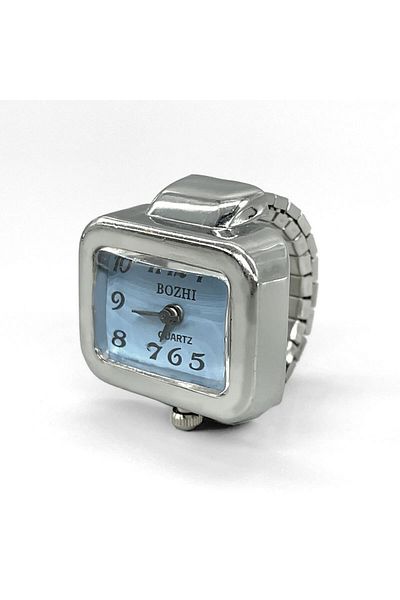 Choice sky blue Fashion Personality Small Watch Small Square Finger Ring Watch Mini Burst Couple Cheap Thin