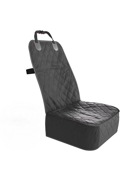 Elindor Car seat cover for animal protection, universal, dogs and cats, offers front seat, 47cm, black