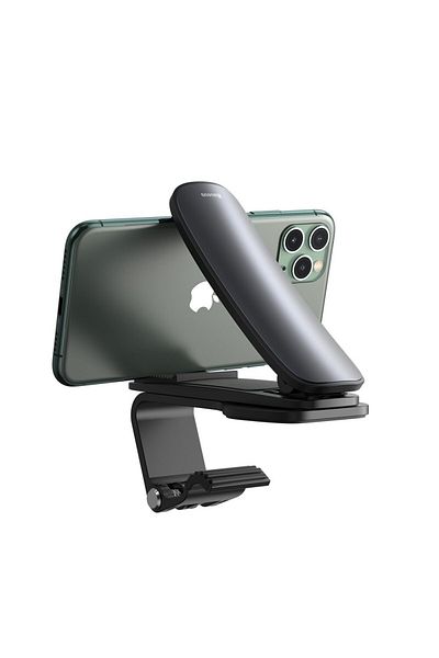Baseus Suport auto Big Mouth Pro cu clemă pentru bord, negru