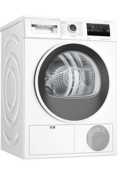 Bosch Series 4 Condenser Tumble Dryer 8 kg, AutoDry Technology White WTN86201GC