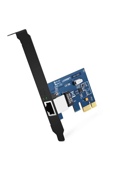 Ugreen Placă de rețea PCI-E Gigabit 10/100/1000Mbps - Neagră