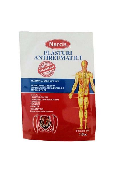 pansiprod Narcis Plasturi antireumatici cu ardei iute 6 cm x 9 cm