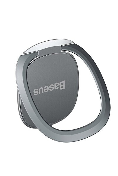 Baseus Suport telefon ultra-subțire, autoadeziv, cu inel, argintiu