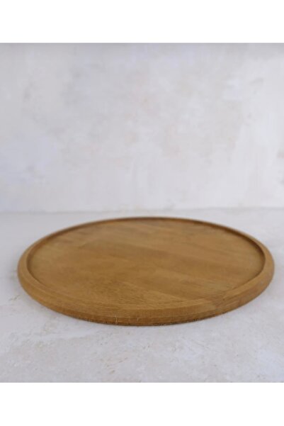 Armoni Ahşap Sunumluk ve Supla – 28 cm | Kayın Ağacı