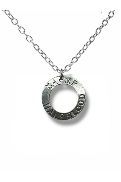 Herşey Nota Percy Jackson Camp Half-Blood Necklace – Unisex Mythological Accessory with 60 cm Chain