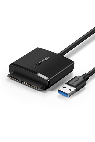 Ugreen Kabel Adapter do dysku HDD i SSD SATA 2.5'' / 3.5'' USB 3.0 do 12TB - czarny