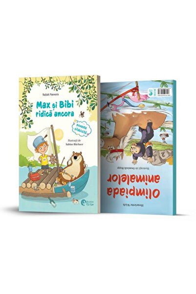 Editura Booklet Fiction Max si Bibi ridica ancora / Olimpiada animalelor (