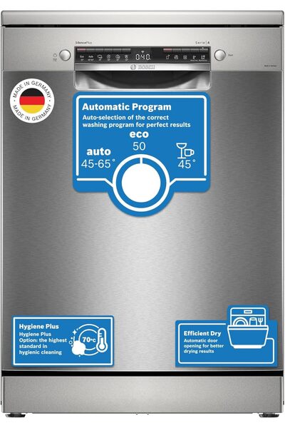 Bosch Series 4 Free-Standing Dishwasher 60 cm, 14 place settings, Home Connec...