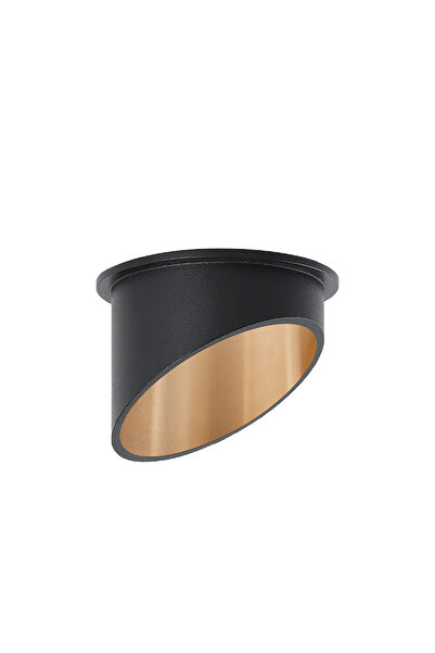 Braytron CARCASA NEGRU/int.AURIU ROTUND PT GU10 ALFA-D