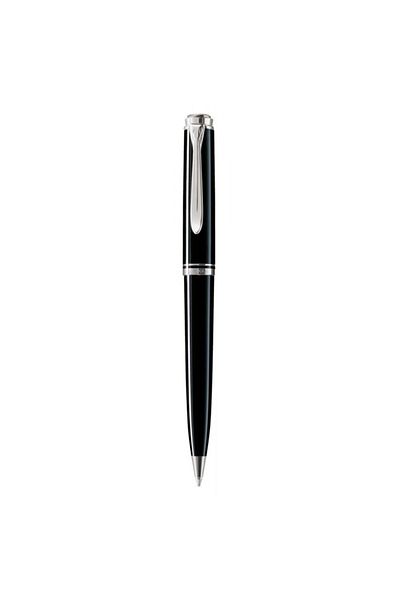 Pelikan Souveran K805 Ballpoint Pen, Material Resin, Color Black, Palladium-Plated Trim, Parker-Type Refill