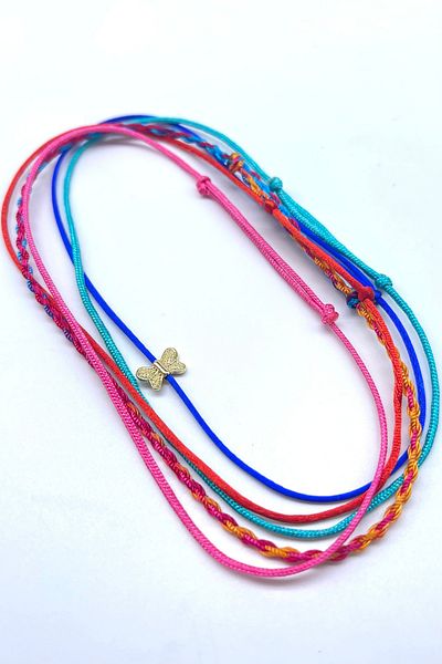 Concept HuBuTU 5 Pieces Dragonfly Figured Bohemian Style Summer Rope Anklet Set