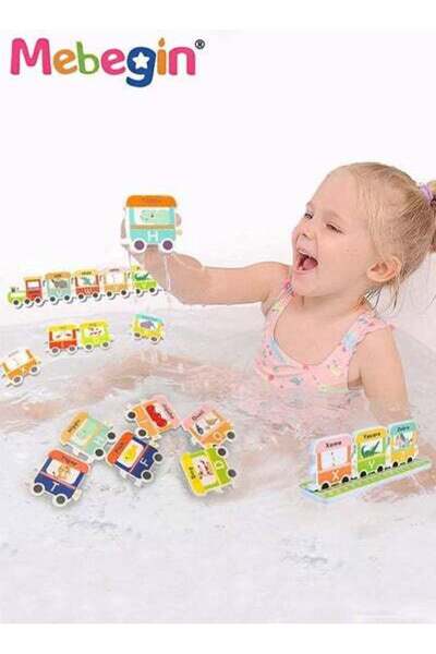 MEBEGIN مجموعة حروف أبجدية مكونة من 28 قطعة مع حقيبة تخزين شبكية و2 كوب شفط، ...