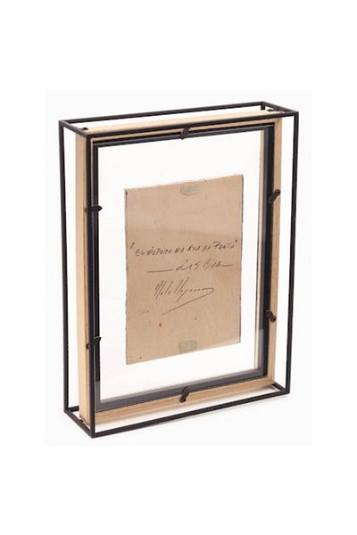 BLA BLA FOAM Photo Frame with Wooden Frame and Metal Frame 13x18, Industrial Model