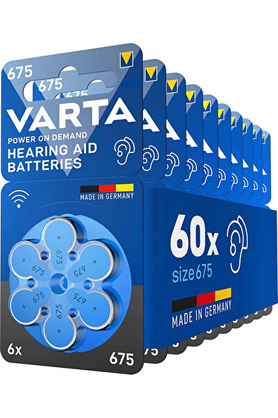 Varta Baterie 675 PR44 pentru aparat auditiv 1.45V cutie 60 buc