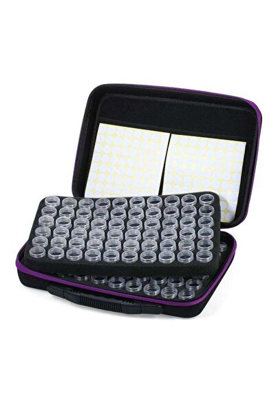 fun zone حقيبة تخزين مع زجاجات فارغة، لون أرجواني، 32×8.5×22.5 سم