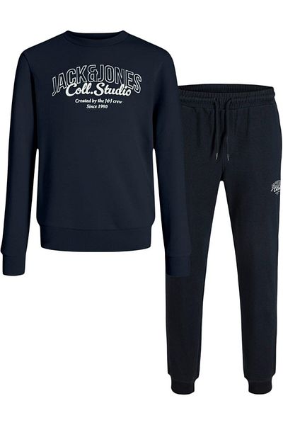 Jack & Jones Trening JACK &JONES Makoto Sweat Set MP JNR - 12287815-Sky Captain