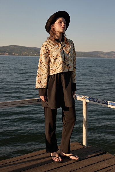 Ladima Γυναικείο Σετ μαγιό 3 τεμαχίων με στάμπα με καραμέλα