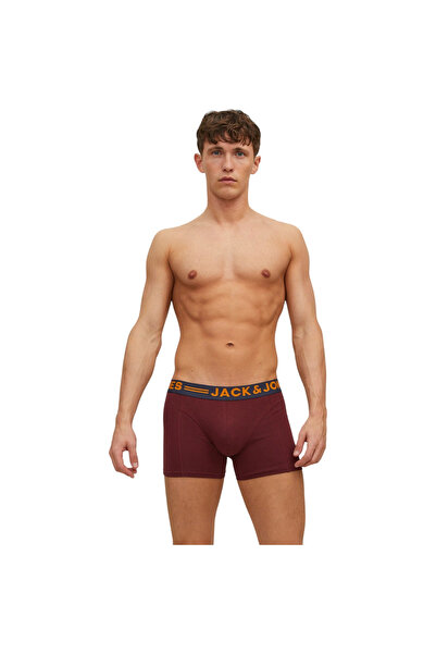 Jack & Jones JACK &JONES Clichfield Boxers 3 Pairs - 12113943-Burgundy