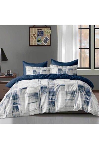 Patul Lenjerie Bumbac Satinat, Pucioasa, 2 Persoane, Pat Dublu, 4 Piese