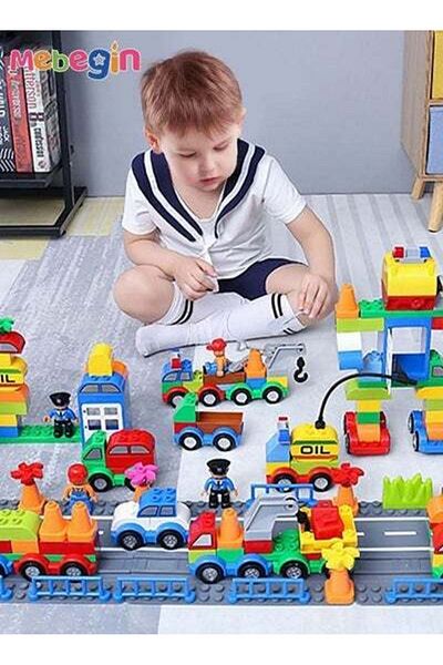 MEBEGIN 168PCS Building Blocks Set with Different Car Models, DIY Assembling Toys, Early Education Toy