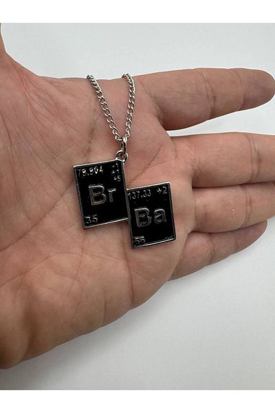 Herşey Nota Breaking Bad Black Unisex Necklace – Tv Series and Cinema Themed Metal Accessory with 60 cm Chain