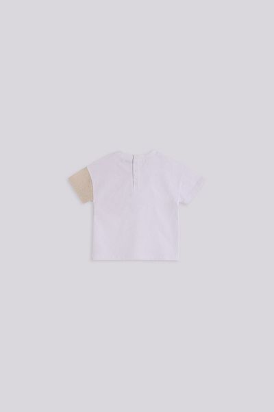 GB Baby Baby Boy Ecru Tshirt