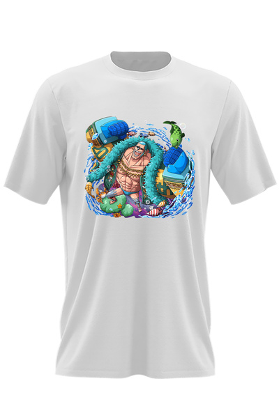 OEM Ανδρικό T-shirt One Piece Franky Dulgher Iron Man Party