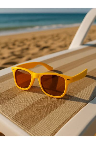Lexi Bella Kids Sweet Yellow Sunglasses Clip-On Frame Uv 400 Protection Ce Certificated