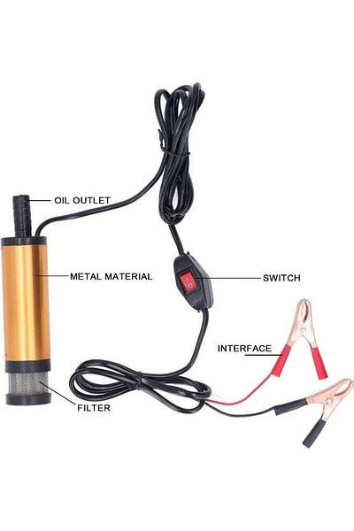 fun zone BOSS LIFE STYLE Efficient Aluminum Alloy Electric Submersible Fuel Transfer Pump For Diesel Oil And