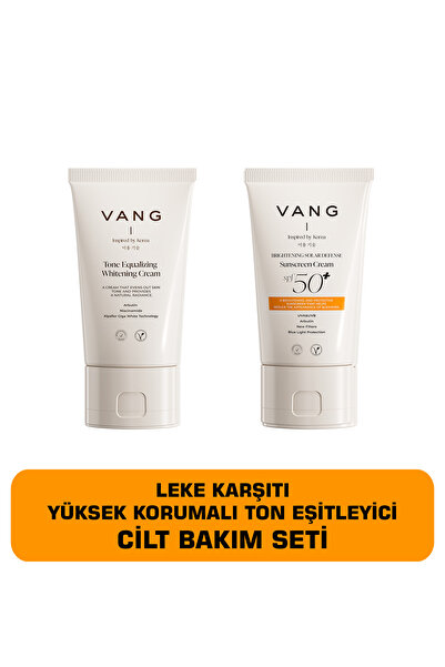 VANG CİLT BAKIM SETİ Cilt Beyazlatıcı Leke Karşıtı Krem + Leke Karşıtı Güneş ...