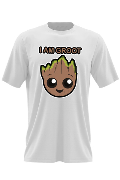 OEM Ανδρικό T-shirt I Am Groot Baby Lover