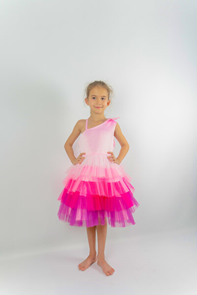 ddaniela فستان حفلات ملون من دي دانييلا - إيميلي - وردي