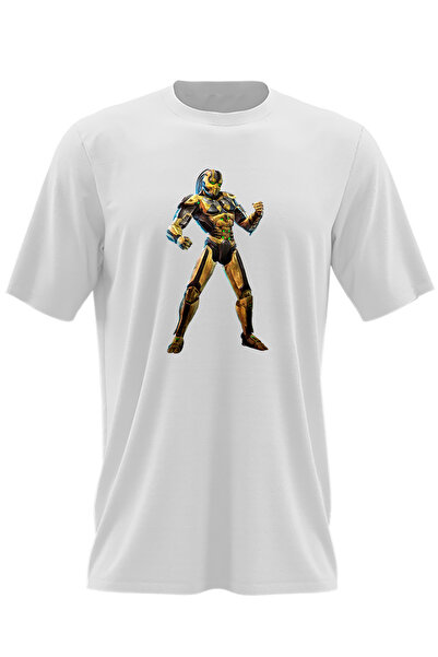 OEM Men's T-shirt Mortal Kombat Cyrax SuperHero Armageddon Gold