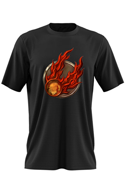 OEM Ανδρικό T-shirt Age of Empires Fire and Blood Sigil Logo Comet