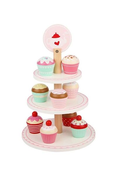 fun zone Basmah 32-2044 Wooden Dessert Kitchen Play Set
