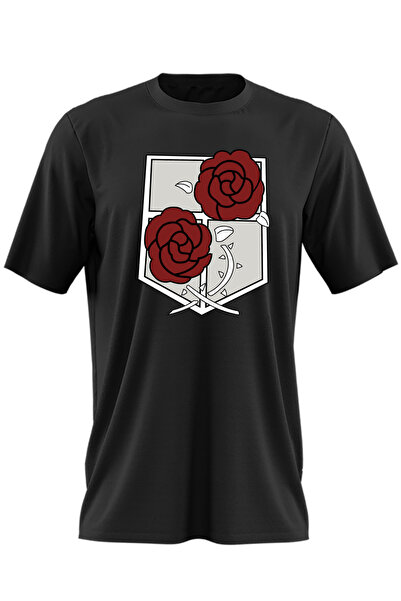 OEM Tricou barbati Attack on Titan Garrison Crest Anime Manga