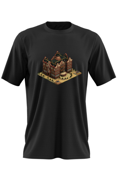 OEM Ανδρικό T-shirt Age of Empires England Manor Castle Industrial Revolution