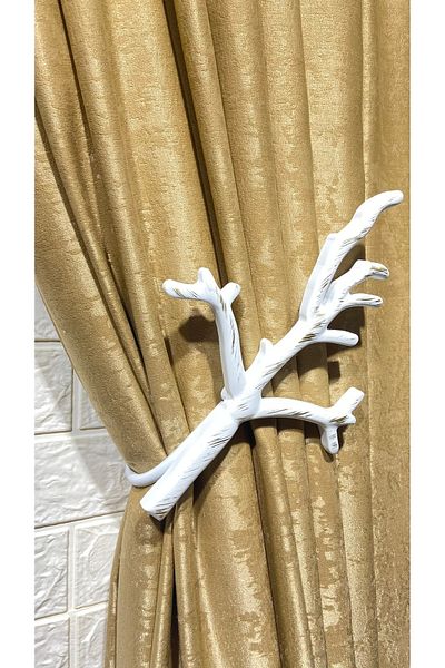 Helezoni Curtain Rail Curtain Accessory Polyester Casting Premium Lever Curtain Holder 1Pcs
