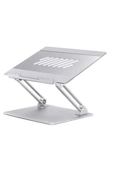 LEAXOR Universal Ergonomic Laptop Stand, Adjustable/Foldable, Minimalist Aluminum Design,