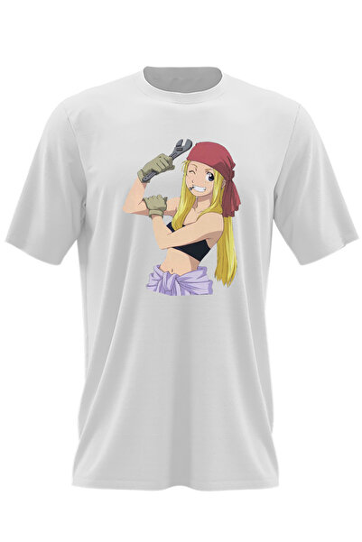 OEM Tricou barbati Fullmetal Alchemist Winry Rockbell Mecanic Auto