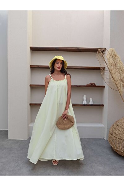 ESRAHELVACI Örgü Askılı Salaş Kesim Elbise