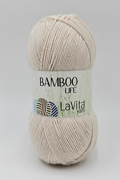 LaVita Yarn خيط حياكة يدوي من بامبو لايف 50% بامبو 50% أكريليك 100 جرام (1066...