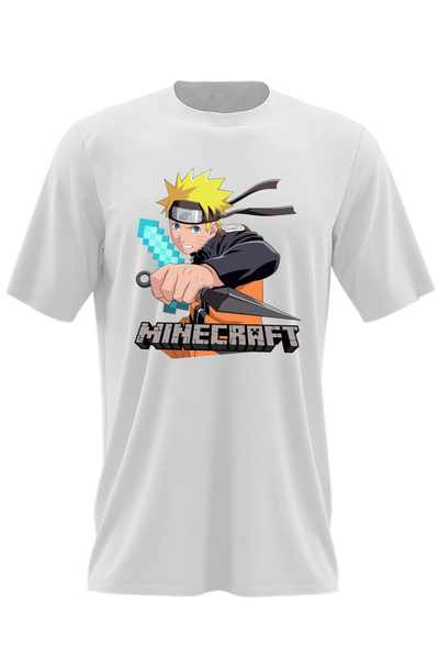 OEM Tricou barbati Naruto Minecraft Creator Kunai Diamond Sword