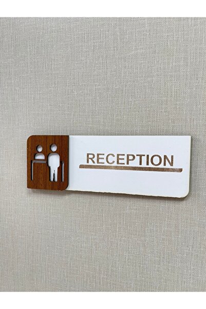 PP RECEPTION Ofis Oda Kapı isimliği Yönlendirme Tabelası Levhası
