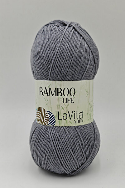 LaVita Yarn خيط حياكة يدوي من بامبو لايف 50% بامبو 50% أكريليك 100 جرام (6043...
