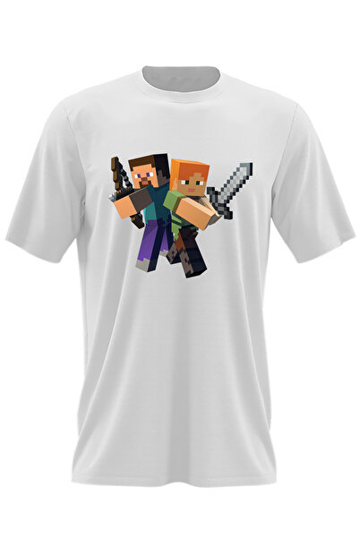 OEM Tricou barbati Steve Alex Fight Minecraft