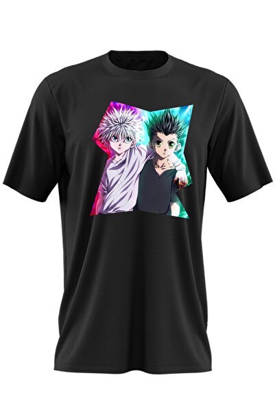 OEM Ανδρικό μπλουζάκι Hunter x Hunter Gon Killua Friends